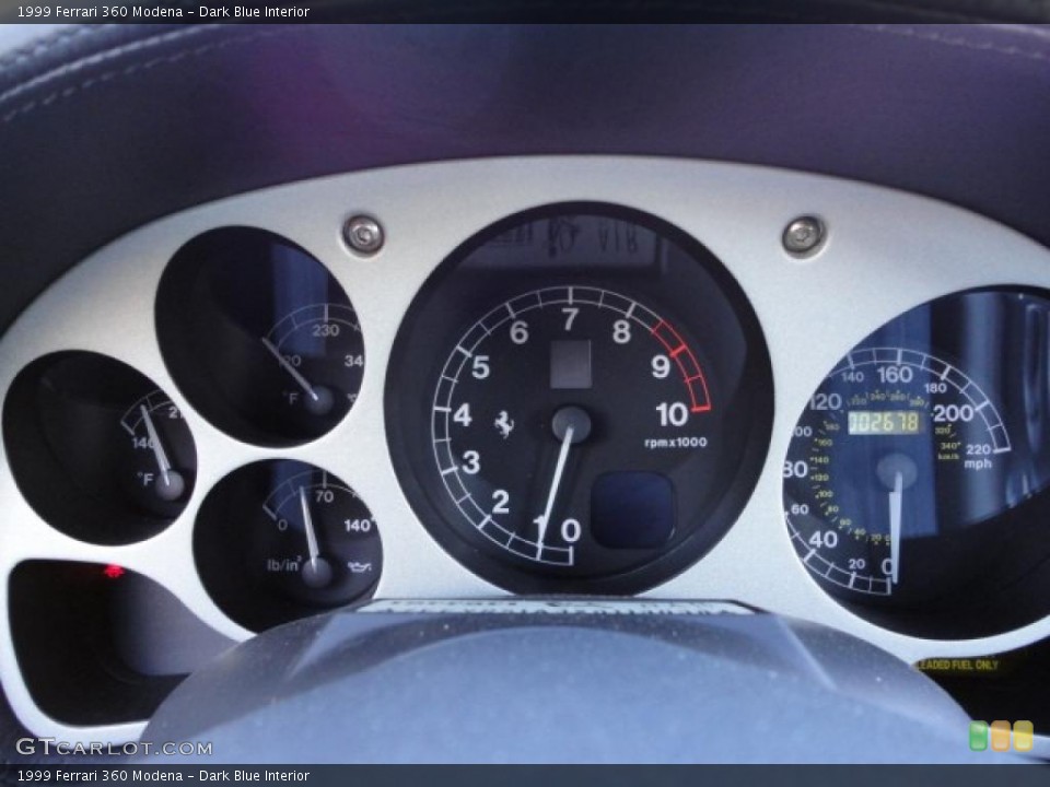 Dark Blue Interior Gauges for the 1999 Ferrari 360 Modena #40415604