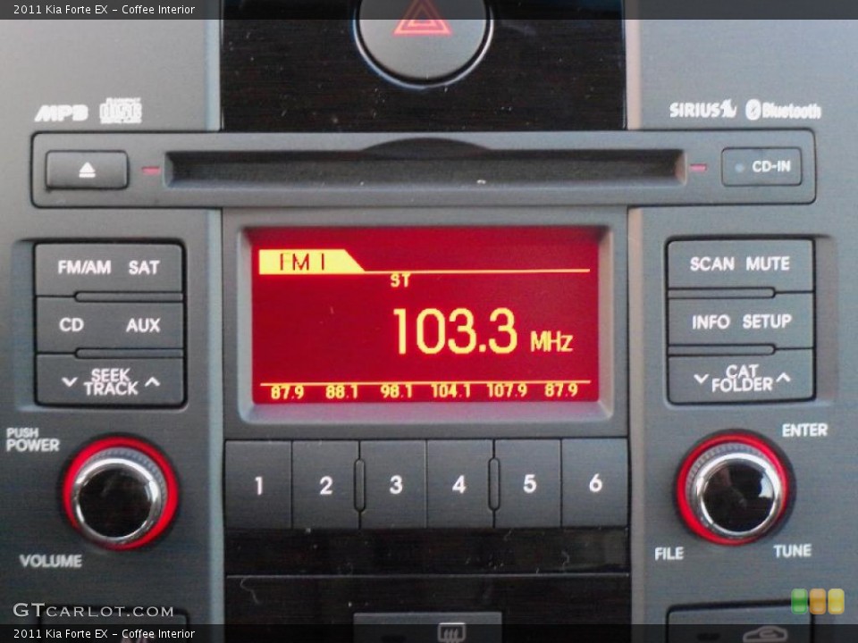 Coffee Interior Controls for the 2011 Kia Forte EX #40416004