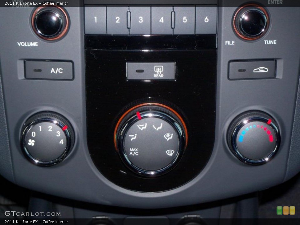 Coffee Interior Controls for the 2011 Kia Forte EX #40416020