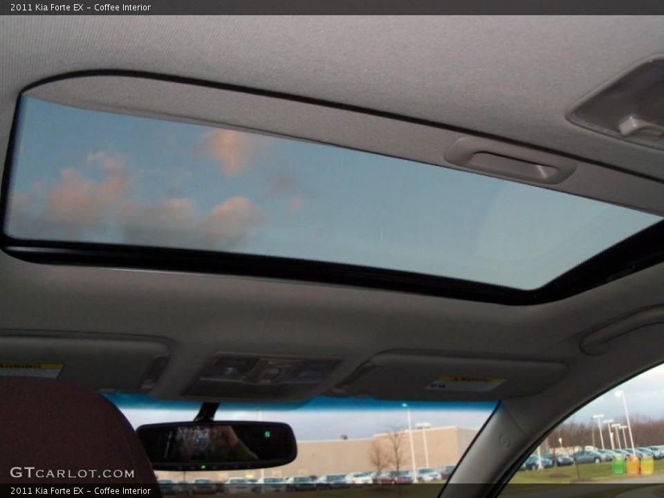 Coffee Interior Sunroof for the 2011 Kia Forte EX #40416072