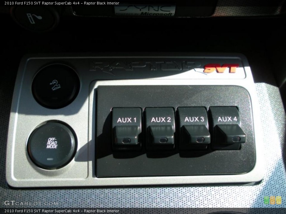 Raptor Black Interior Controls for the 2010 Ford F150 SVT Raptor SuperCab 4x4 #40416492
