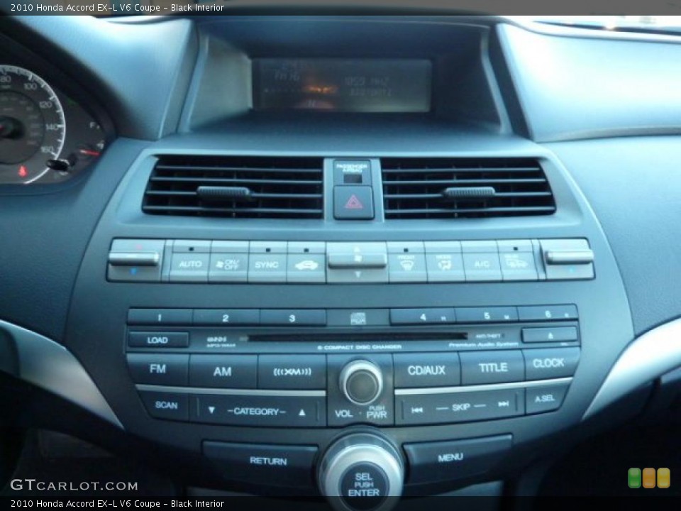 Black Interior Controls for the 2010 Honda Accord EX-L V6 Coupe #40419112