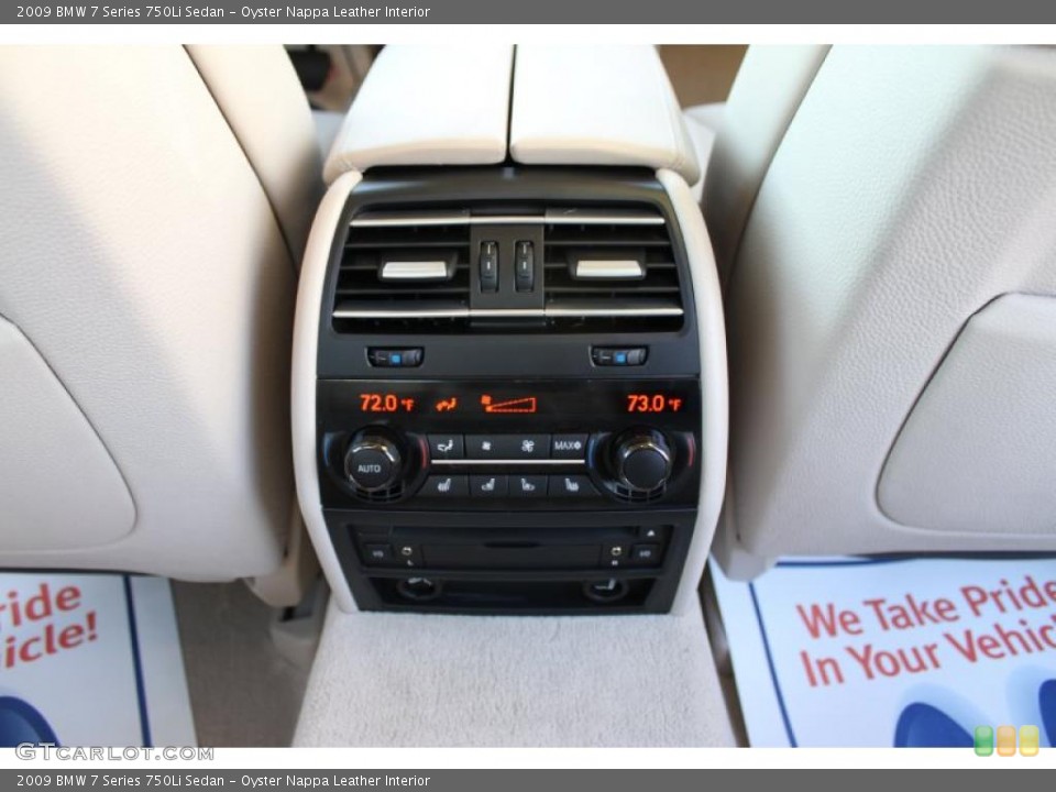 Oyster Nappa Leather Interior Controls for the 2009 BMW 7 Series 750Li Sedan #40419956