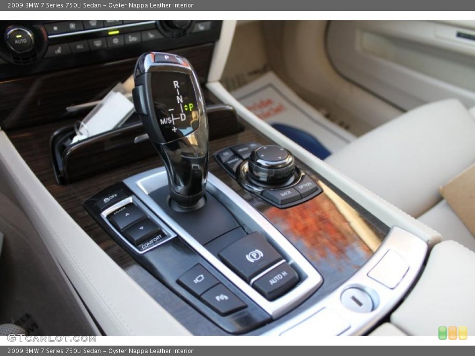 Oyster Nappa Leather Interior Transmission for the 2009 BMW 7 Series 750Li Sedan #40420128