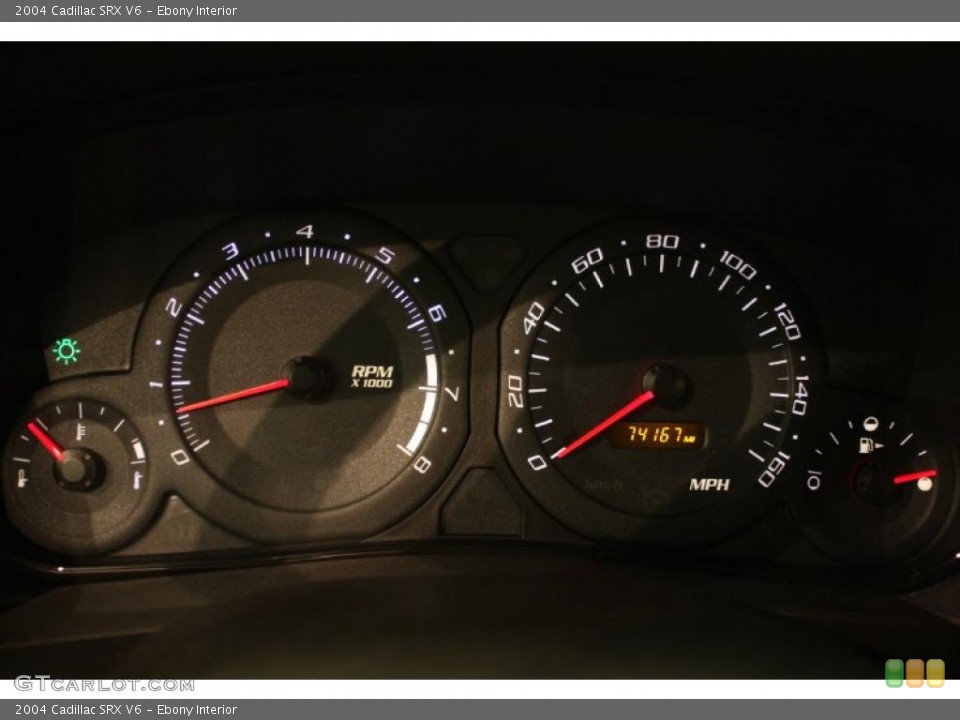 Ebony Interior Gauges for the 2004 Cadillac SRX V6 #40424644