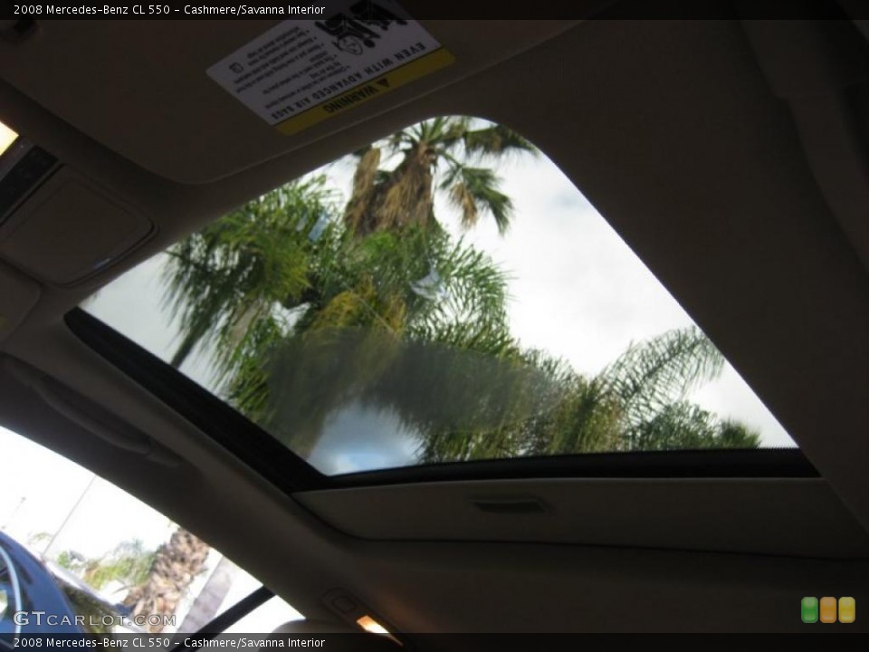 Cashmere/Savanna Interior Sunroof for the 2008 Mercedes-Benz CL 550 #40425376