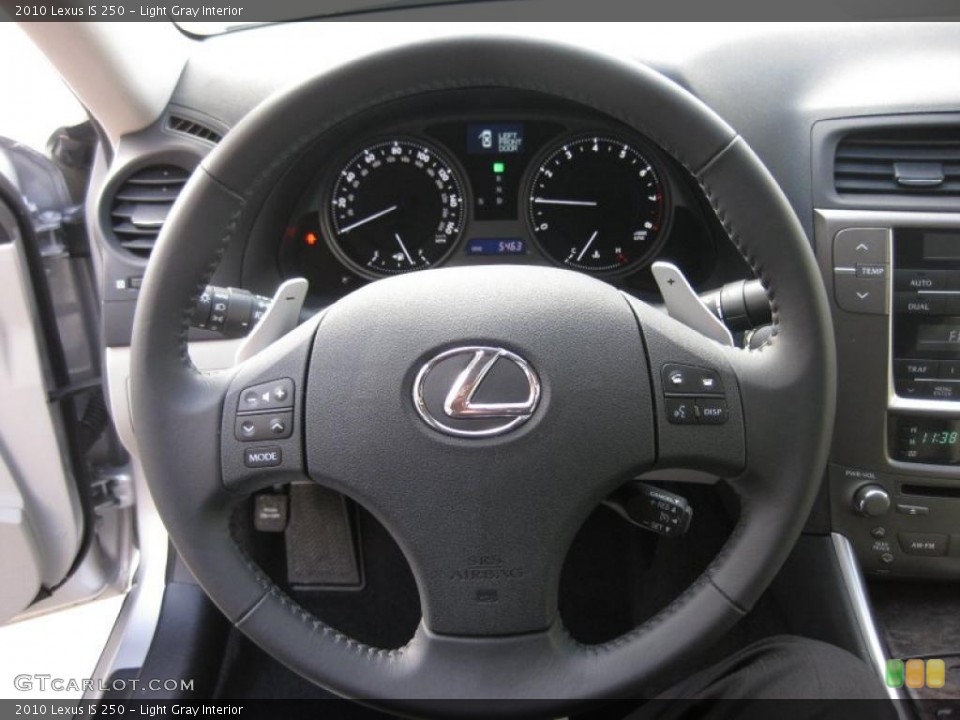 Light Gray Interior Steering Wheel for the 2010 Lexus IS 250 #40426452