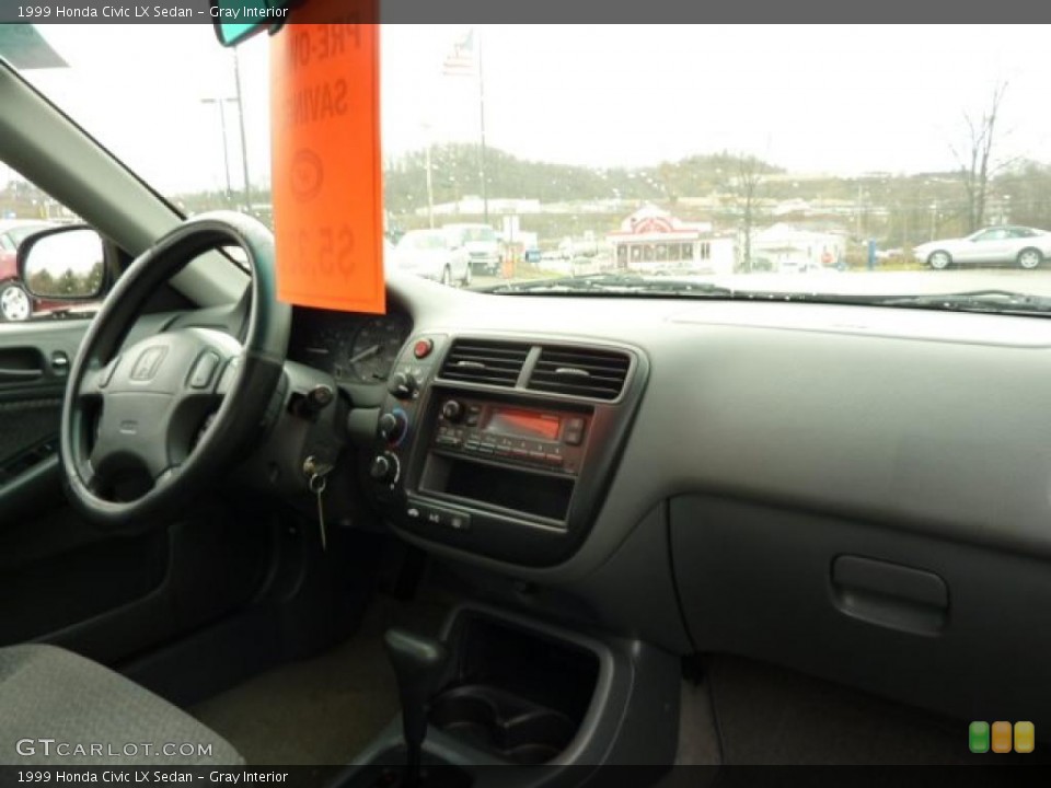 Gray Interior Dashboard for the 1999 Honda Civic LX Sedan #40431960