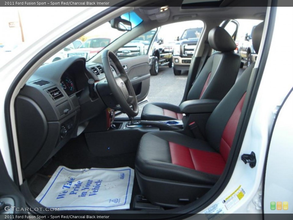 Sport Red/Charcoal Black Interior Photo for the 2011 Ford Fusion Sport #40432140