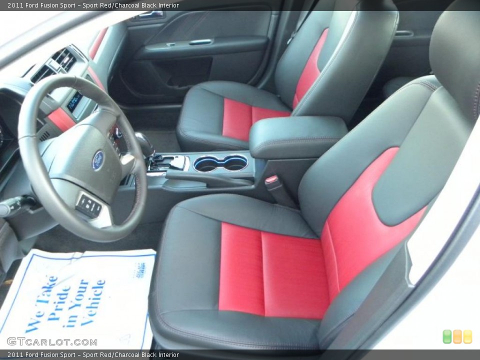 Sport Red/Charcoal Black Interior Photo for the 2011 Ford Fusion Sport #40432220