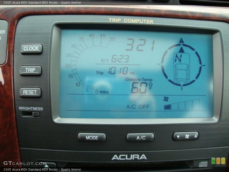 Quartz Interior Controls for the 2005 Acura MDX  #40434288