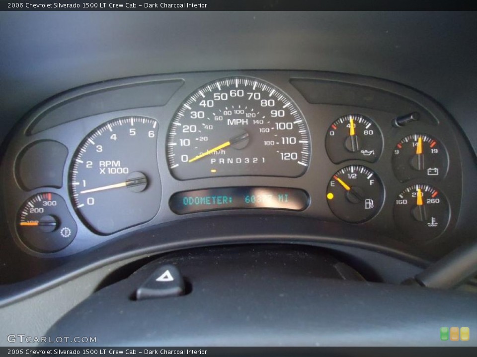 Dark Charcoal Interior Gauges for the 2006 Chevrolet Silverado 1500 LT Crew Cab #40434876