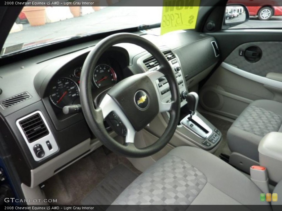 Light Gray Interior Prime Interior for the 2008 Chevrolet Equinox LS AWD #40440237