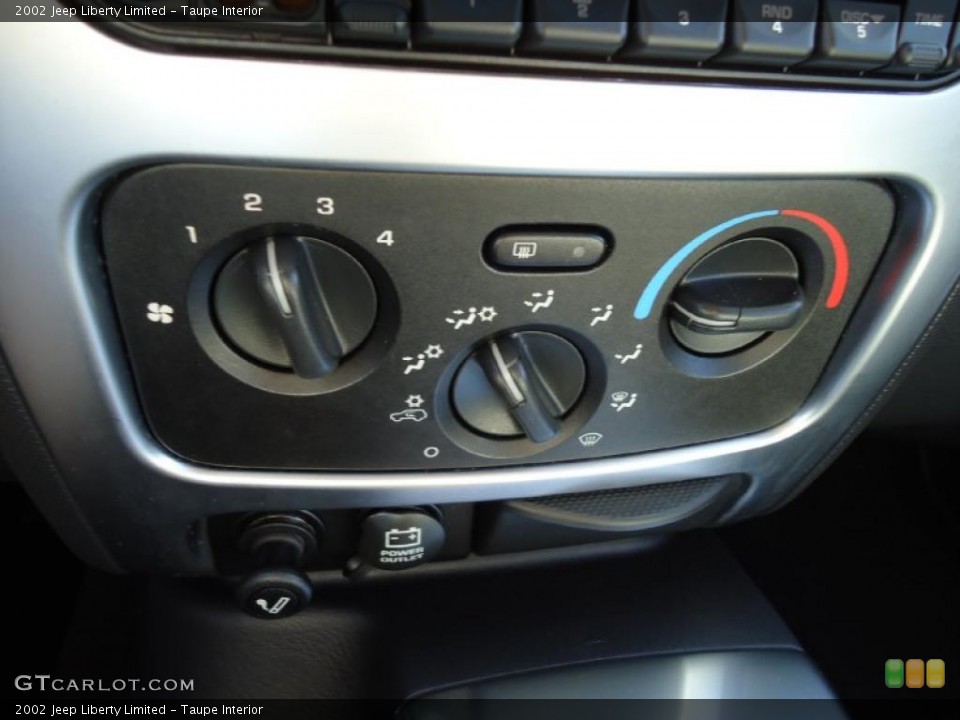 Taupe Interior Controls for the 2002 Jeep Liberty Limited #40441877