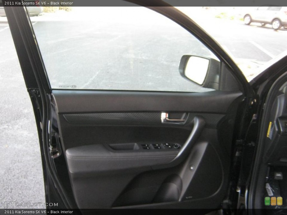 Black Interior Door Panel for the 2011 Kia Sorento SX V6 #40442781