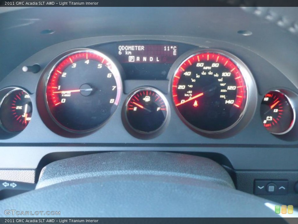 Light Titanium Interior Gauges for the 2011 GMC Acadia SLT AWD #40444725