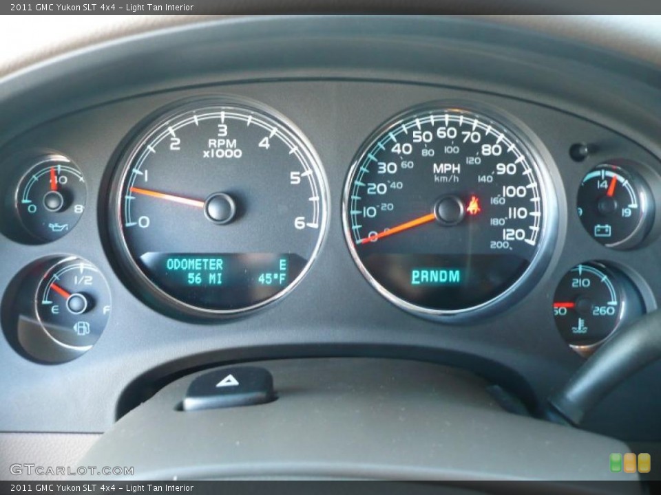 Light Tan Interior Gauges for the 2011 GMC Yukon SLT 4x4 #40445049