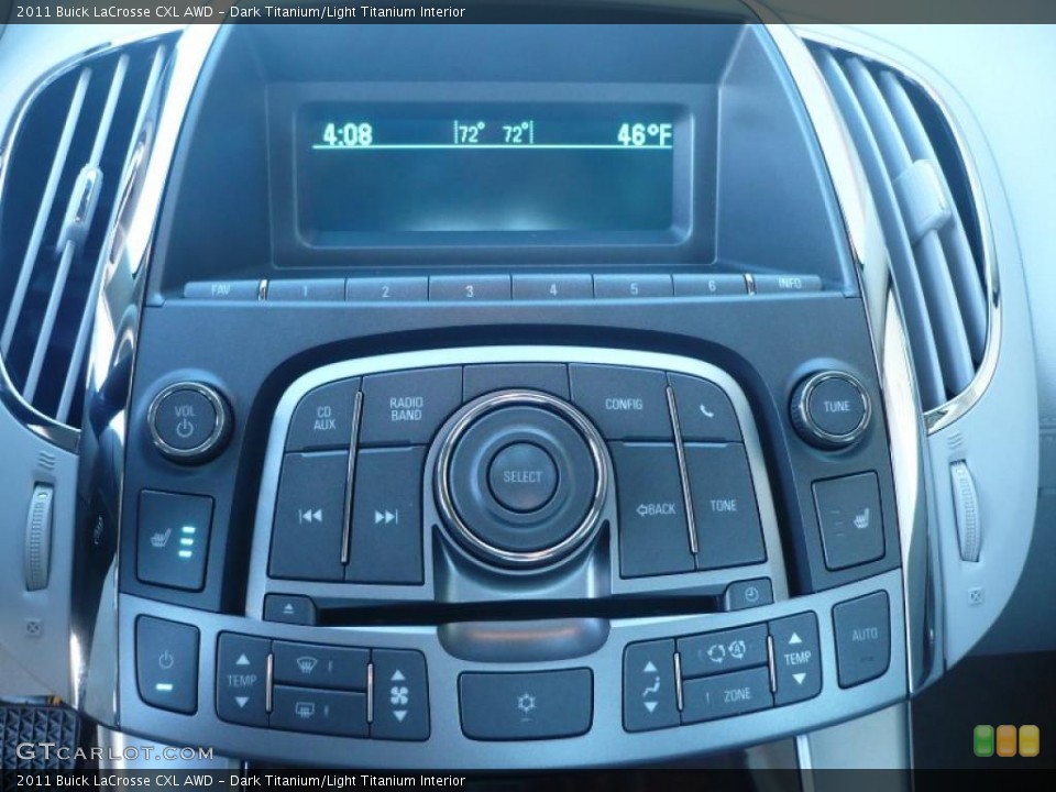Dark Titanium/Light Titanium Interior Controls for the 2011 Buick LaCrosse CXL AWD #40445169