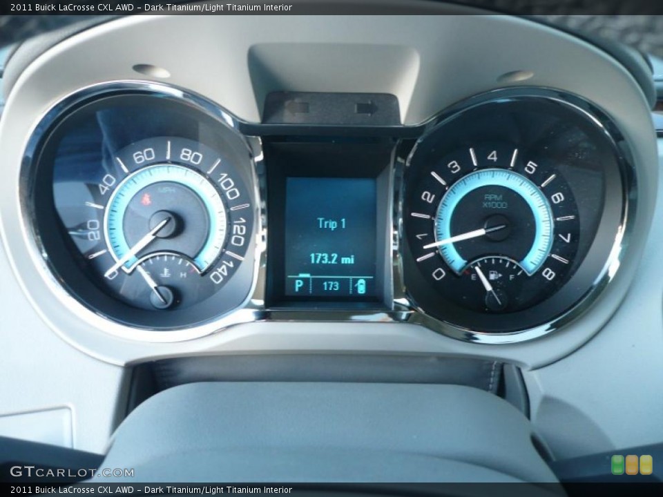 Dark Titanium/Light Titanium Interior Gauges for the 2011 Buick LaCrosse CXL AWD #40445213