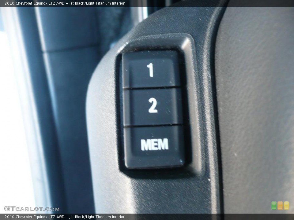 Jet Black/Light Titanium Interior Controls for the 2010 Chevrolet Equinox LTZ AWD #40446637