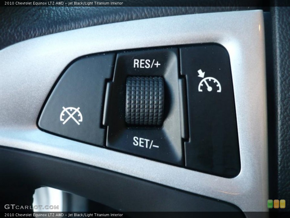 Jet Black/Light Titanium Interior Controls for the 2010 Chevrolet Equinox LTZ AWD #40446649