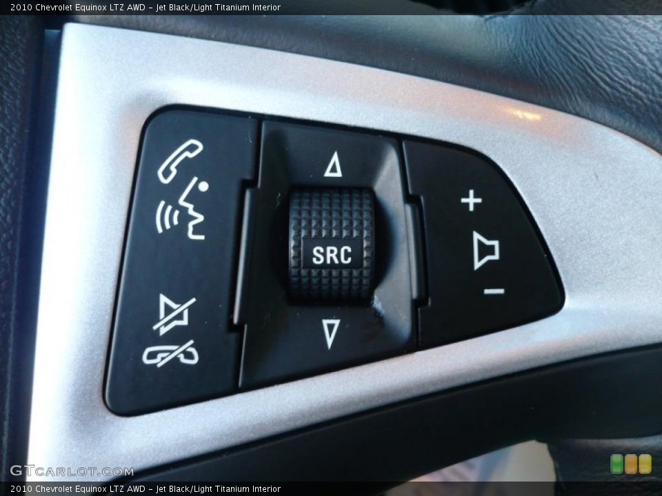 Jet Black/Light Titanium Interior Controls for the 2010 Chevrolet Equinox LTZ AWD #40446665