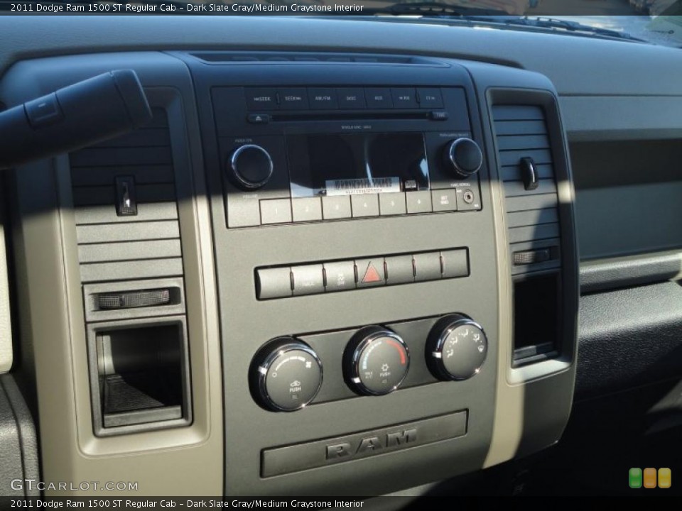 Dark Slate Gray/Medium Graystone Interior Controls for the 2011 Dodge Ram 1500 ST Regular Cab #40447121
