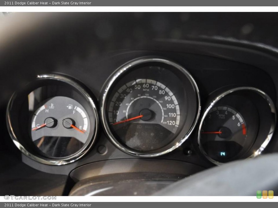 Dark Slate Gray Interior Gauges for the 2011 Dodge Caliber Heat #40449581