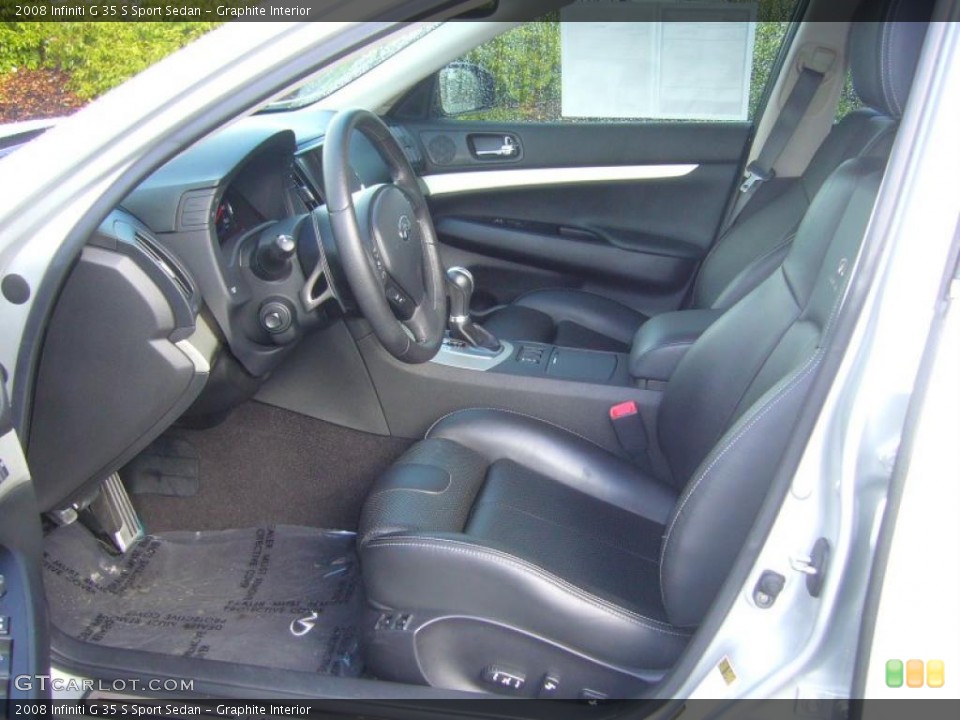 Graphite Interior Photo for the 2008 Infiniti G 35 S Sport Sedan #40450413