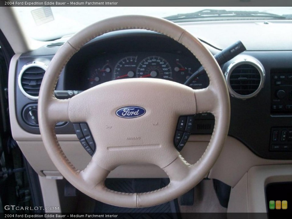 Medium Parchment Interior Steering Wheel for the 2004 Ford Expedition Eddie Bauer #40450949