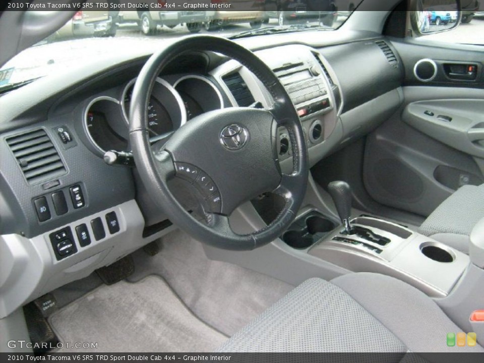 Graphite Interior Prime Interior for the 2010 Toyota Tacoma V6 SR5 TRD Sport Double Cab 4x4 #40451789