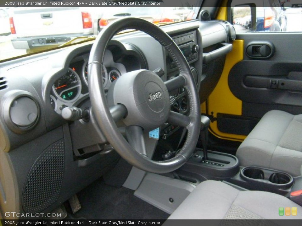 Dark Slate Gray/Med Slate Gray Interior Prime Interior for the 2008 Jeep Wrangler Unlimited Rubicon 4x4 #40452269