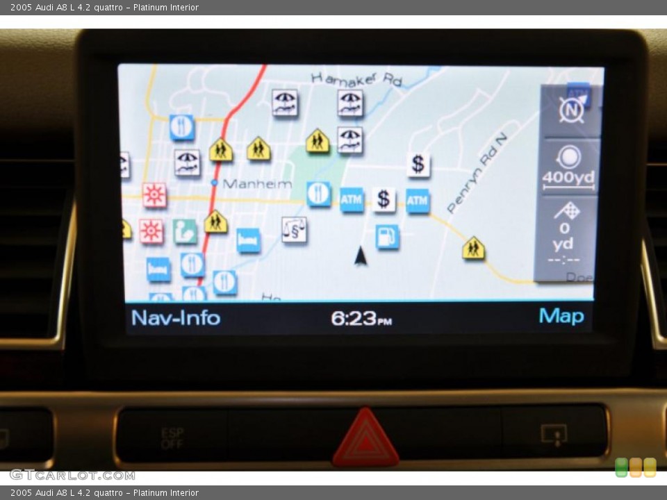 Platinum Interior Navigation for the 2005 Audi A8 L 4.2 quattro #40452461