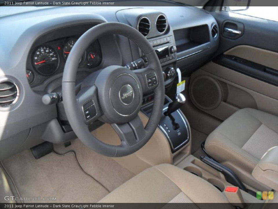 Dark Slate Gray/Light Pebble Interior Prime Interior for the 2011 Jeep Patriot Latitude #40453053