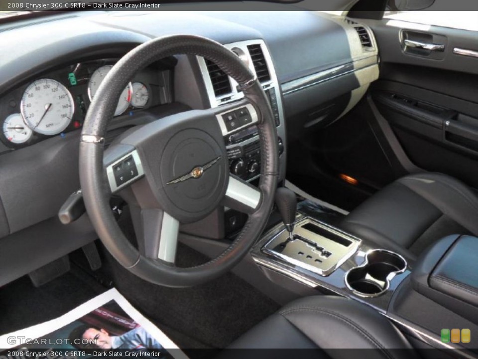 Dark Slate Gray Interior Prime Interior for the 2008 Chrysler 300 C SRT8 #40454845