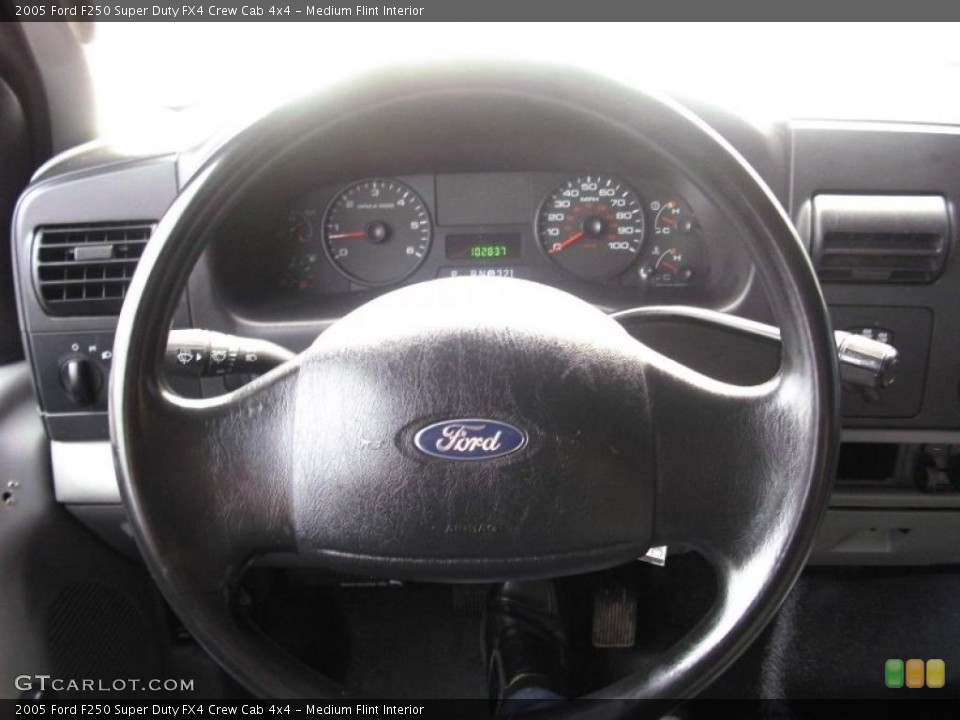 Medium Flint Interior Steering Wheel for the 2005 Ford F250 Super Duty FX4 Crew Cab 4x4 #40456582