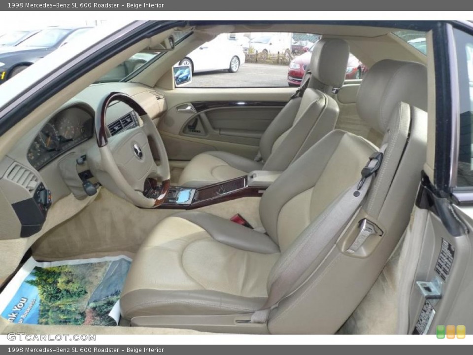 Beige Interior Photo for the 1998 Mercedes-Benz SL 600 Roadster #40458874