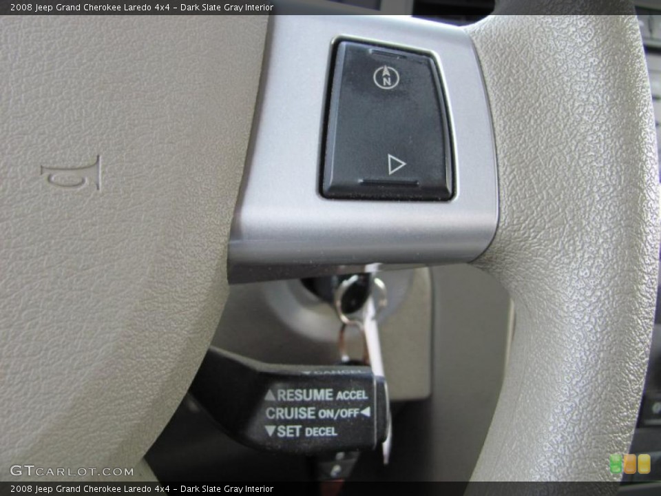Dark Slate Gray Interior Controls for the 2008 Jeep Grand Cherokee Laredo 4x4 #40459118