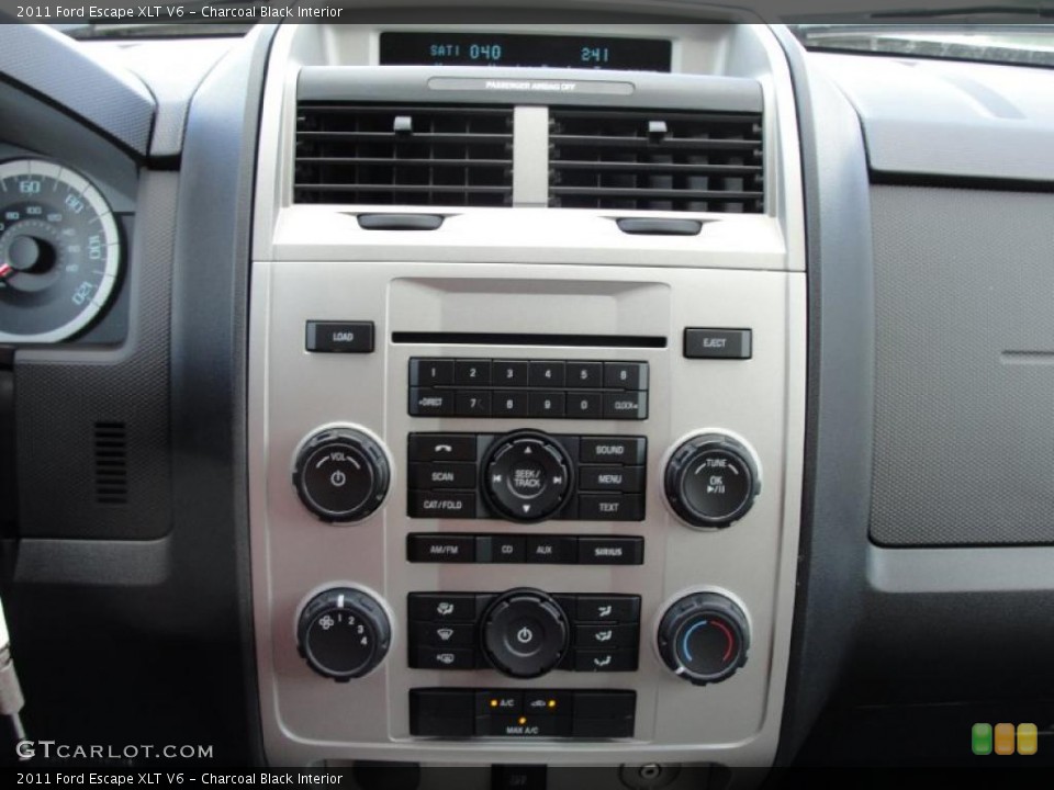 Charcoal Black Interior Controls for the 2011 Ford Escape XLT V6 #40460130
