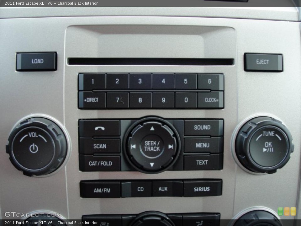 Charcoal Black Interior Controls for the 2011 Ford Escape XLT V6 #40460154