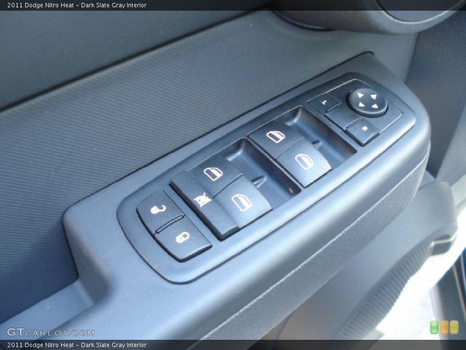 Dark Slate Gray Interior Controls for the 2011 Dodge Nitro Heat #40461966