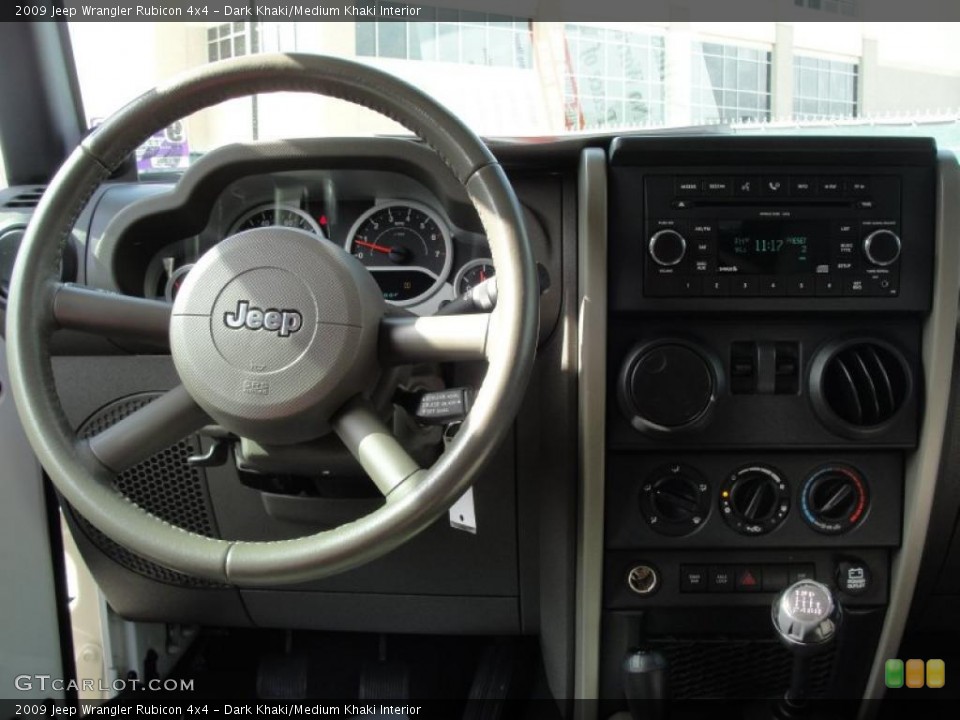 Dark Khaki/Medium Khaki Interior Dashboard for the 2009 Jeep Wrangler Rubicon 4x4 #40462018