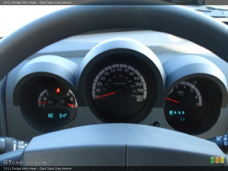 Dark Slate Gray Interior Gauges for the 2011 Dodge Nitro Heat #40462030