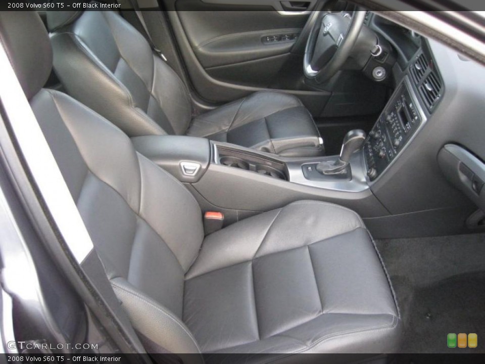 Off Black Interior Photo for the 2008 Volvo S60 T5 #40463599
