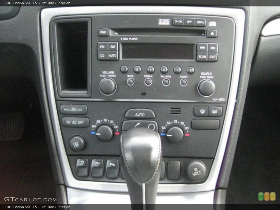 Off Black Interior Controls for the 2008 Volvo S60 T5 #40463707