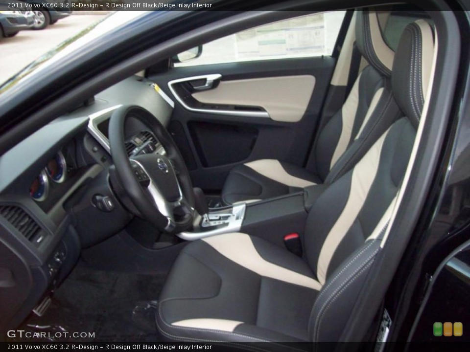 R Design Off Black/Beige Inlay Interior Photo for the 2011 Volvo XC60 3.2 R-Design #40463907