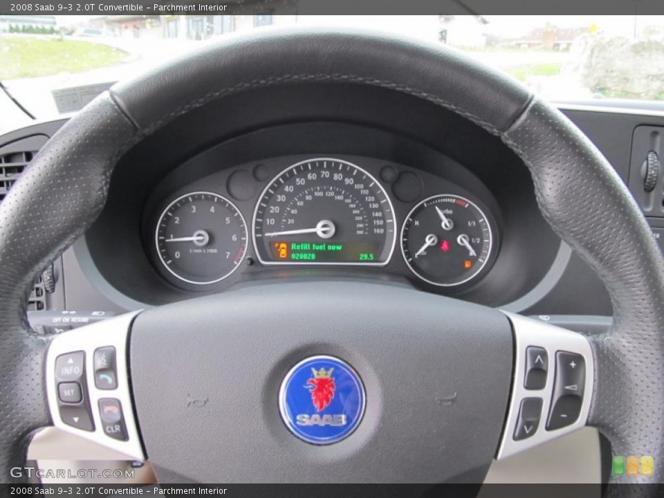 Parchment Interior Steering Wheel for the 2008 Saab 9-3 2.0T Convertible #40466015