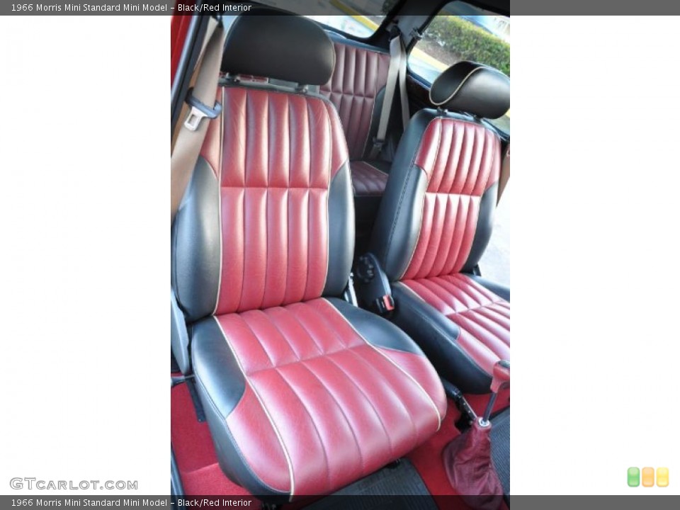 Black/Red 1966 Morris Mini Interiors