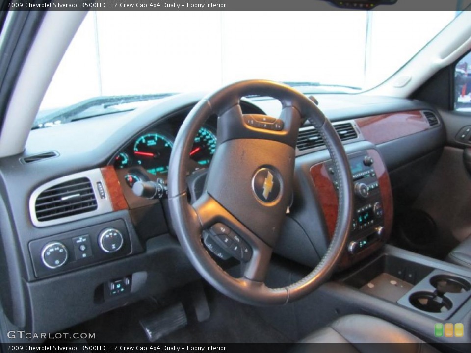 Ebony Interior Dashboard for the 2009 Chevrolet Silverado 3500HD LTZ Crew Cab 4x4 Dually #40468675