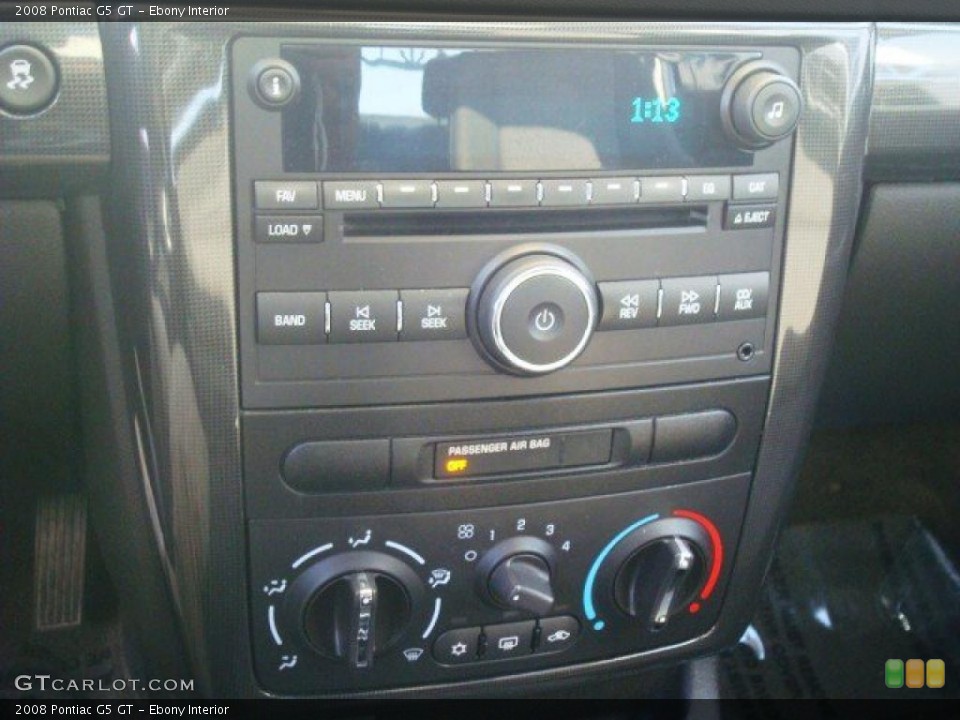 Ebony Interior Controls for the 2008 Pontiac G5 GT #40470883